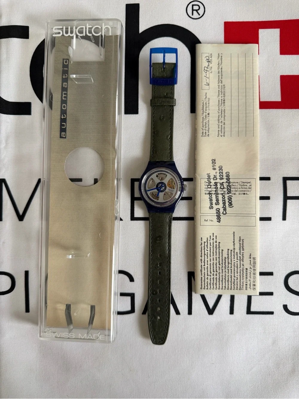 Vintage 1993 Swatch Automatic BARU SAN102